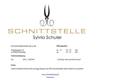 Friseur Schnittstelle