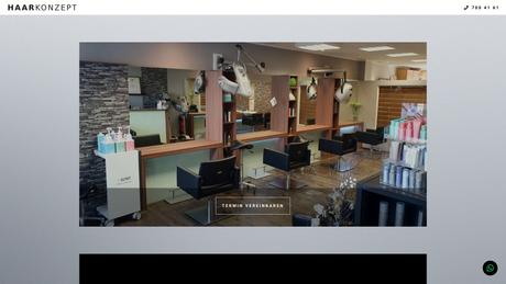 Friseursalon Haarkonzept
