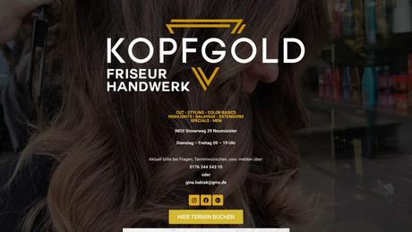 KOPFGOLD Friseurhandwerk
